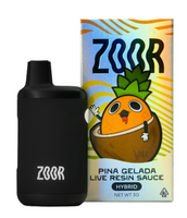 ZOOR 3 GRAM Disposables LIVE RESIN SAUCE (Pina Gelada) Hybrid