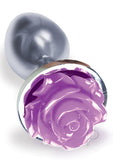 The 9 Silver Starter Rose Steel Plug Prp