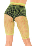 Industrial Net Biker Shorts Os Yellow