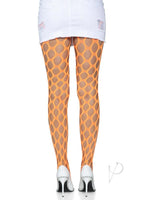 Jumbo Pothole Net Tights Os Neon Orange
