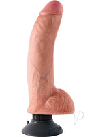 Kc 9 Vibrating Cock W Balls Flesh
