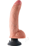 Kc 9 Vibrating Cock W Balls Flesh
