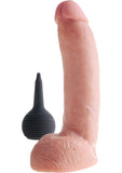 Kc 9 Squirtin Cock W/balls Flesh
