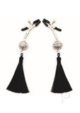 Sexy Af Nipple Clamps Black Tassle