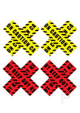 Peekaboo Caution X Yel/red