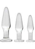 Prisms Dosha 3 Piece Glass Anal Plug Kit
