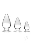 Ms Trip Cone 3pc Anal Pl Set Clear(disc)