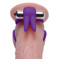 Throbbin Hopper Cock And Ball Ring With Vibrating Clit Stimulator