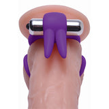 Throbbin Hopper Cock And Ball Ring With Vibrating Clit Stimulator