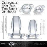 Gape Glory Clear Hollow Anal Plug