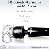 Vibra-stroke Masturbator Wand Attachment