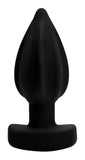 The Assterisk 10x Ribbed Silicone Remote Control Vibrating Butt Plug