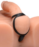 Devils Rattle Inflatable Silicone Anal Plug With Cock And Ball Ring