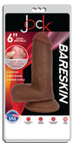 Jock Dark Bareskin Dildo With Balls - Inch