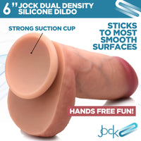 Ultra Realistic Dual Density Silicone Dildo With Balls