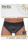 Em Ex Fit Harness Corset Xxlg Black