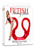 Ff Silk Rope Love Cuffs Red