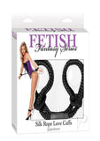 Ff Silk Rope Love Cuffs Black