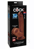 Kc Plus Triple Dense Cock W/balls 8 Brn