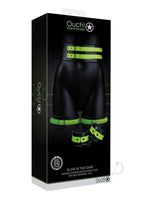Ouch Thigh Cuffs Belt Handcuff S/m Gitd