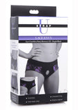 Strap U Lace Envy Crotchless L/xl Purple