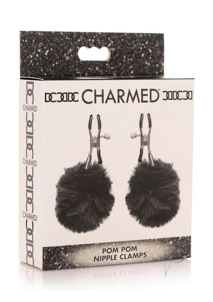 Charmed Pom Pom Nipple Clamps Black