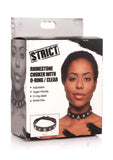 Strict Rhinestone Choker W/ring Clear