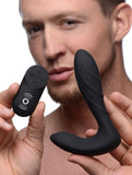 Textured Silicone Prostate Vibrator With Remote Control